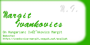 margit ivankovics business card